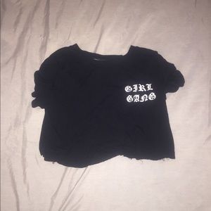 F21 GIRL GANG CROP